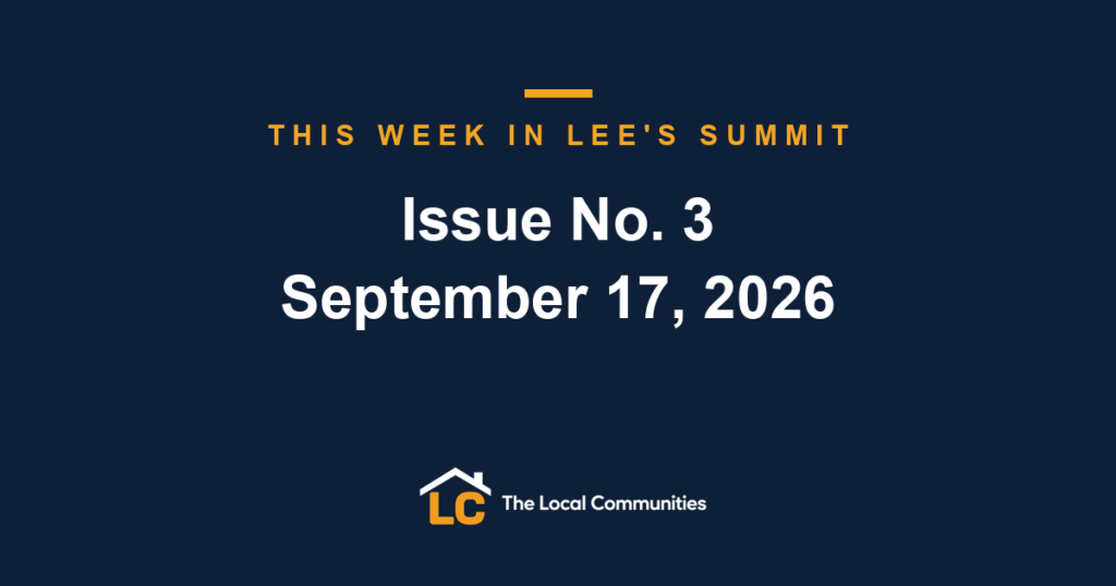 This Week in Lee's Summit, Issue No. 3, September 17, 2026