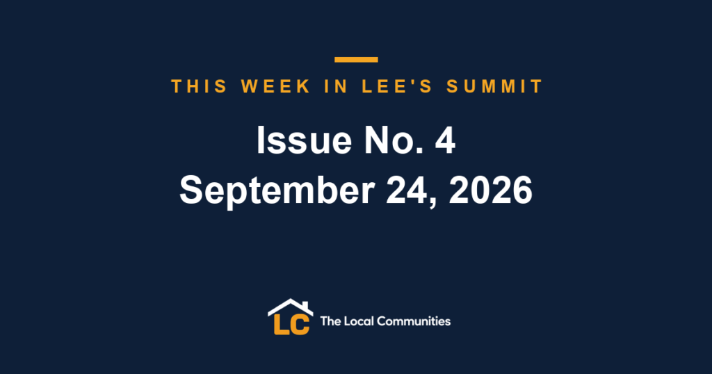 This Week in Lee's Summit, Issue No. 4, September 24, 2026