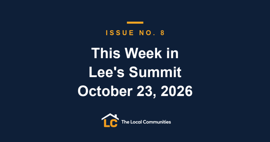 This Week in Lee's Summit, Issue No. 8, October 23, 2026