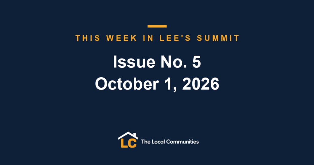 This Week in Lee's Summit, Issue No. 5, October 1, 2026